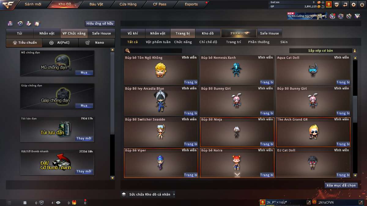 shop acc cf uy tin gia re